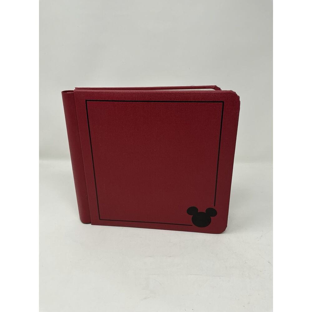 Creative Memories 7x7 Red & Black Pre-decorated Disney Mickey Mouse album 24 pag